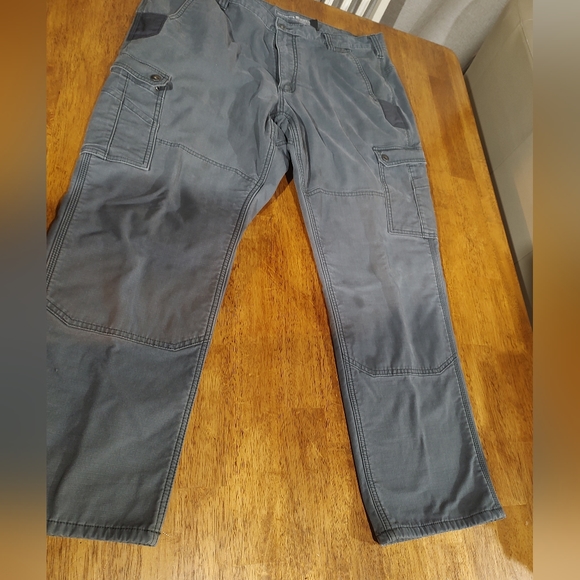 Men's Carhartt gray Cargo insulated relaxed fit work pants size 40/30 - Picture 3 of 7